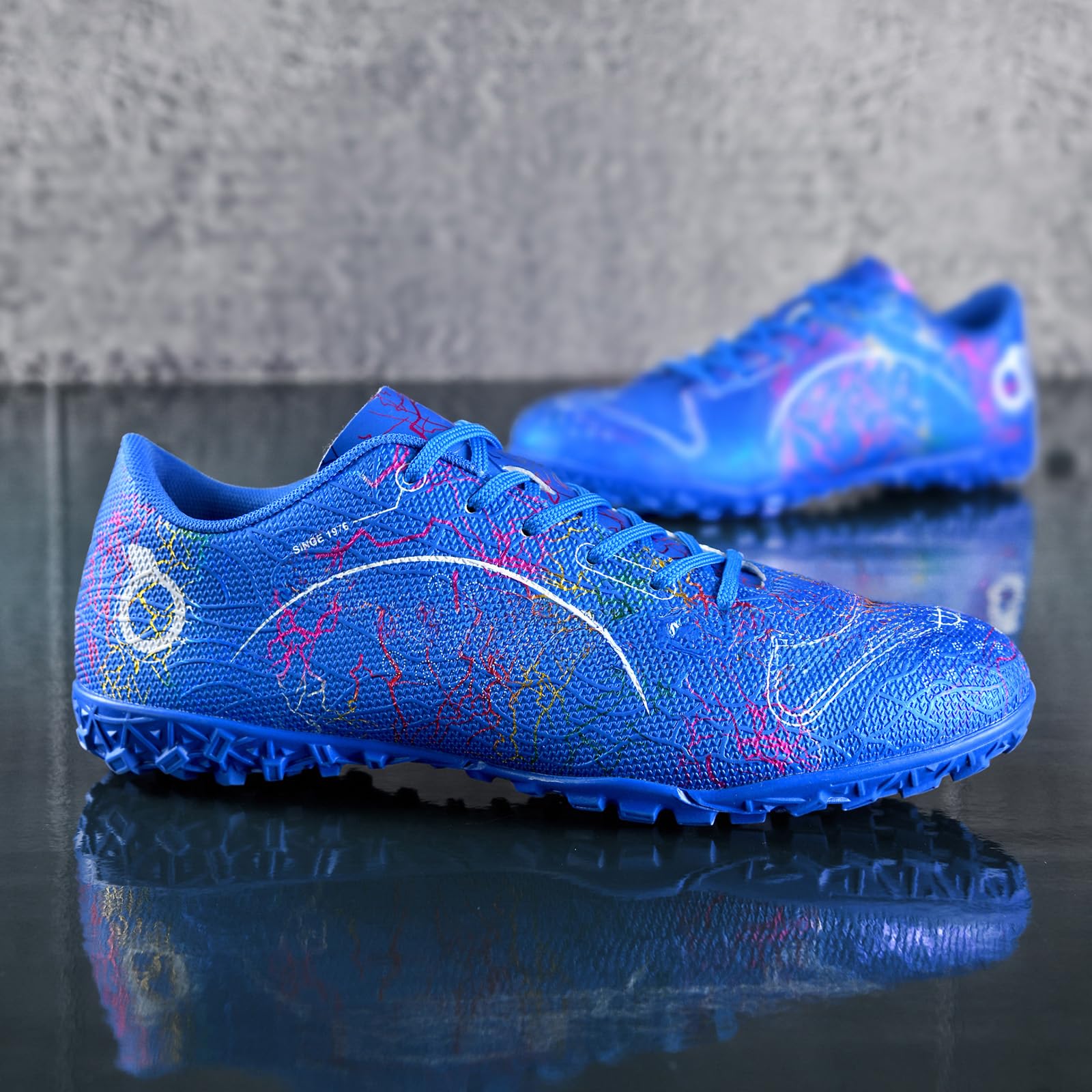 Youth Soccer Shoes for Boys & Girls - Firm Ground Turf Sneakers for Outdoor Training