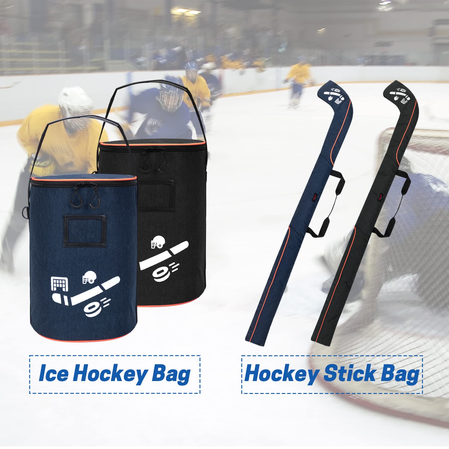 VISEMAN Hockey Stick Bag - Durable Field & Outdoor Hockey Equipment Storage for Sticks, Gloves & Gear | Perfect for Training, Games & Travel