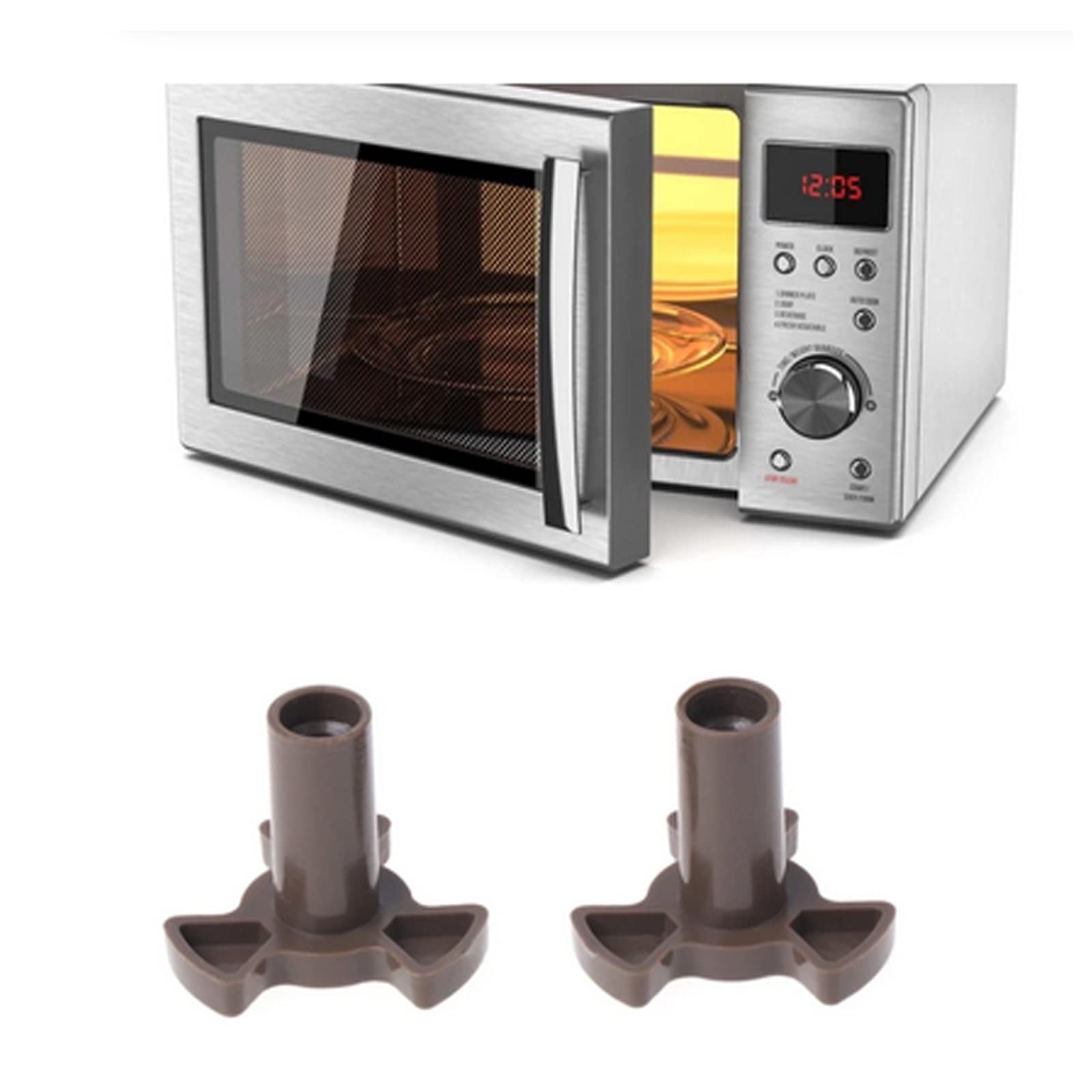 3-Pack Microwave Turntable Coupler Replacement Kit with 2 Roller Guides - Compatible with Most Microwave Ovens - Y-Shaped Drive Coupling for Glass Tray - Perfect for Broken Turntable Repair & Appliance Maintenance