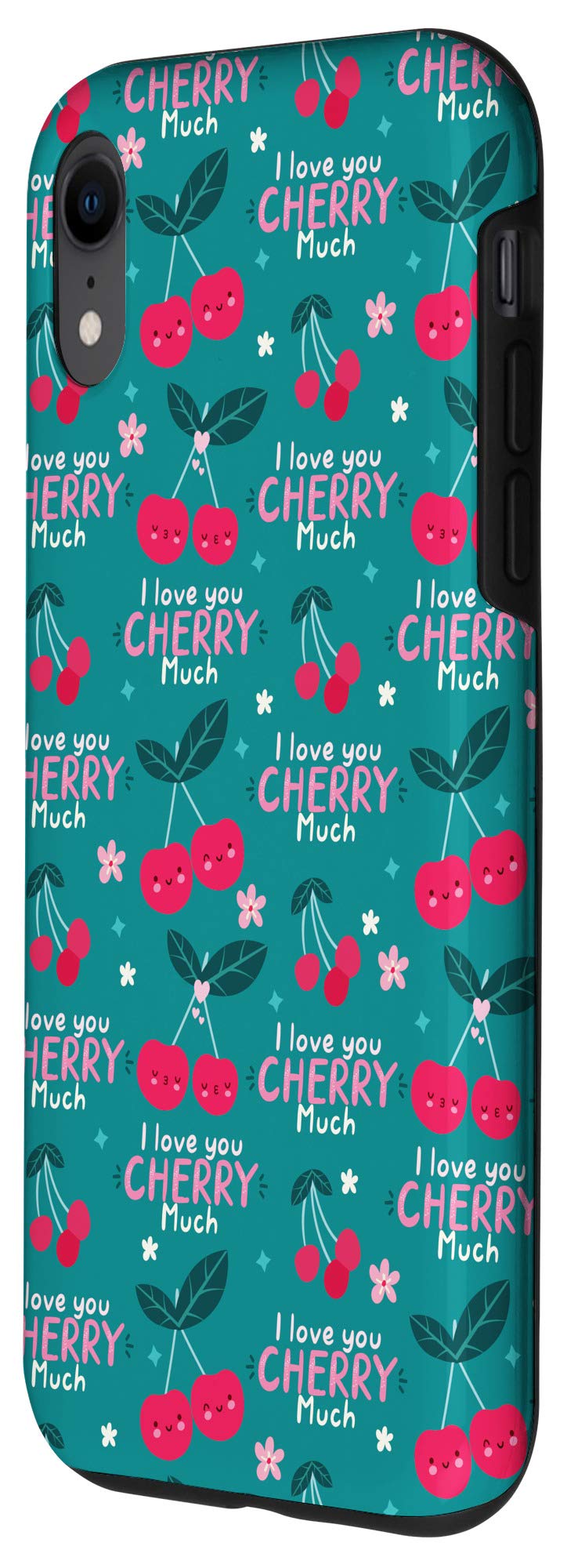 iPhone XR Cherry Themed Cute Phone Case - Perfect Gift for Girls, Women, Teens | Durable Protective Cover for Everyday Use, Work, School & Travel