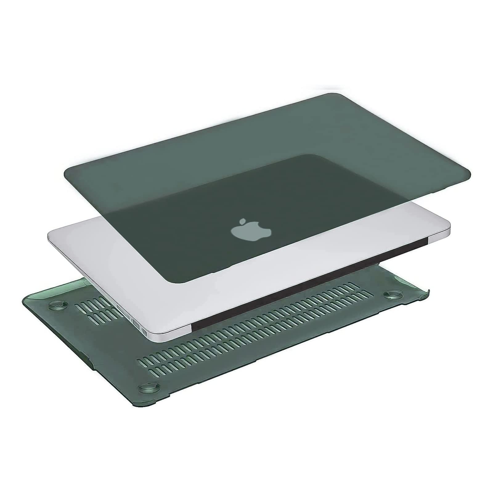 MOSISO Hard Shell Case for MacBook Air 11 inch (A1370 & A1465) with Keyboard Cover & Screen Protector - Midnight Green | Lightweight Protection for Work, School & Travel