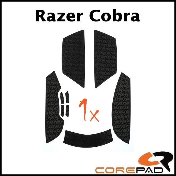 Corepad Soft Grips (Flat Edge) for Razer Cobra Wireless & Wired Gaming Mouse - Enhanced Grip & Control for FPS, MOBA & Esports Gaming