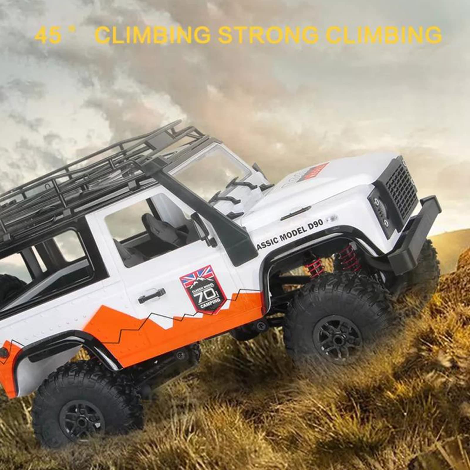 GoolRC MN99 1:12 Scale 4WD Off-Road RC Rock Crawler Truck - 2.4GHz Remote Control Car for All Terrain Climbing | Electric Vehicle Toy Gift for Adults & Kids | Includes 2 Batteries (Blue) | Perfect for Outdoor Adventures, Backyard Crawling & Off-Road Racing