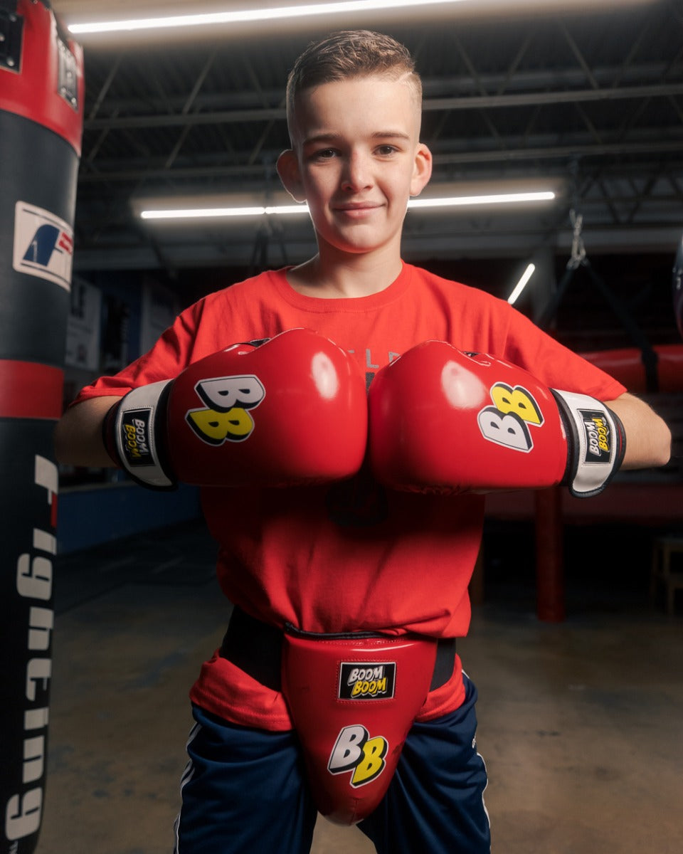 BOOM BOOM Boxing Battle Youth Groin Protector - High-Quality Protective Cup for MMA, Martial Arts & Combat Sports - Perfect for Training & Competition Safety Gear