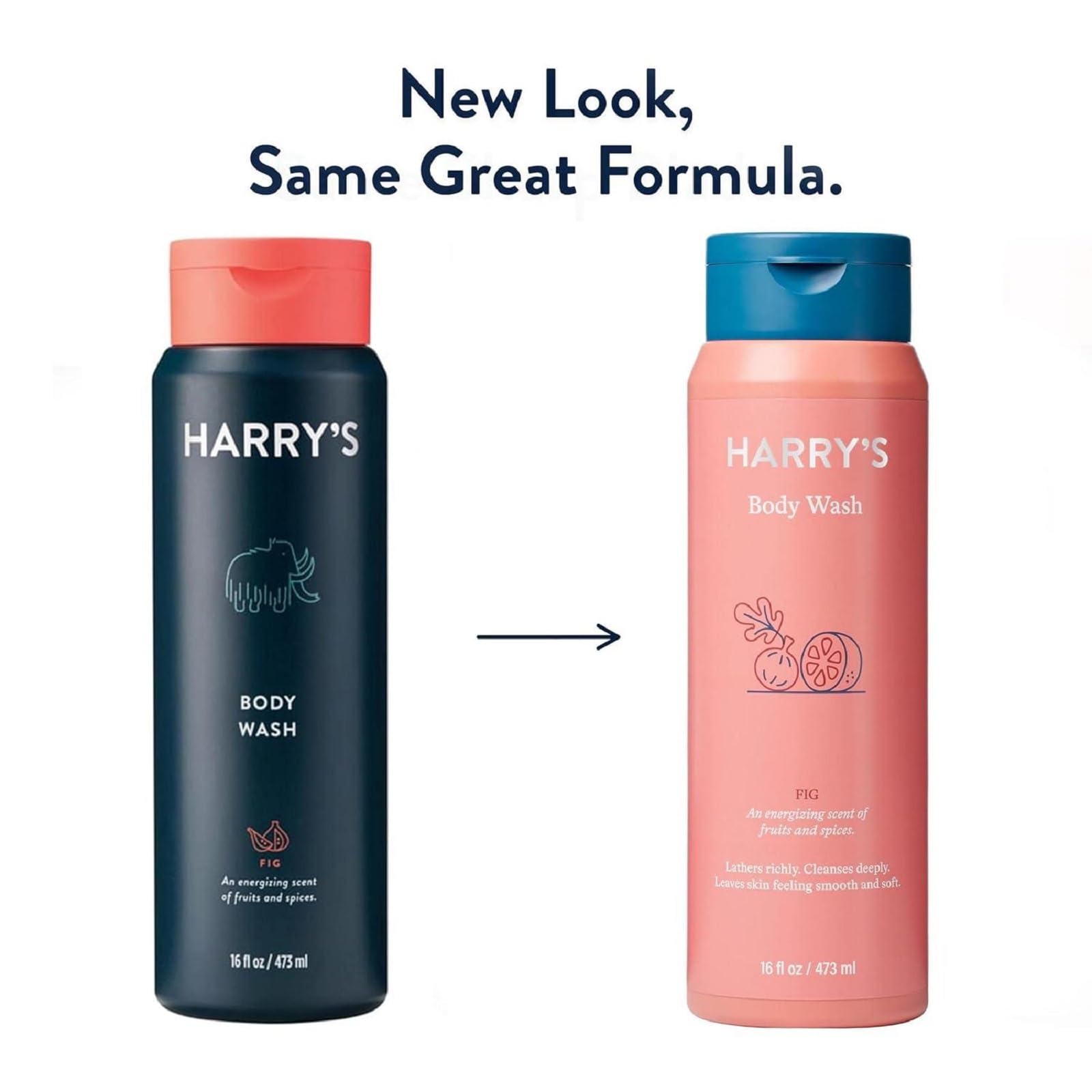 Harry's Fig Body Wash for Men & Women - 16oz Moisturizing Shower Gel with Natural Fragrance | Perfect for Daily Use, Gym, and Travel