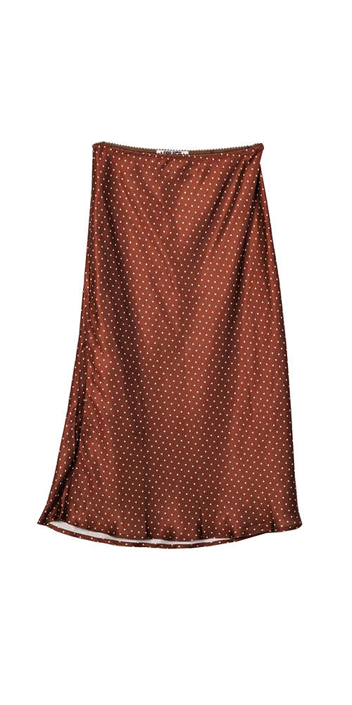 Emilie Women's Satin Midi Skirt - Elegant A-Line Pleated Skirt for Office, Party & Date Night | Siena Collection