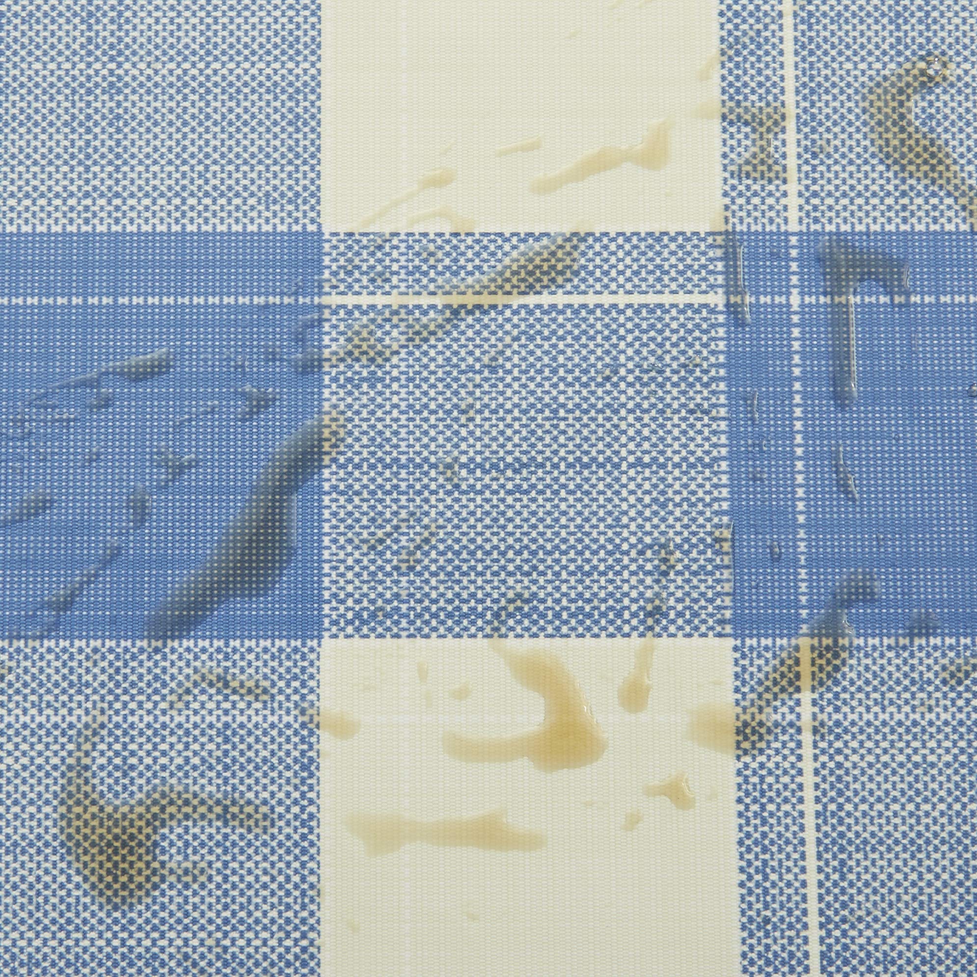 Obstal 100% Waterproof PVC Tablecloth - Oil & Spill Proof Vinyl Rectangle Table Cover for Indoor & Outdoor Use - Easy to Clean - Blue 54x54 Inch - Perfect for Picnics, BBQs, Parties & Daily Dining