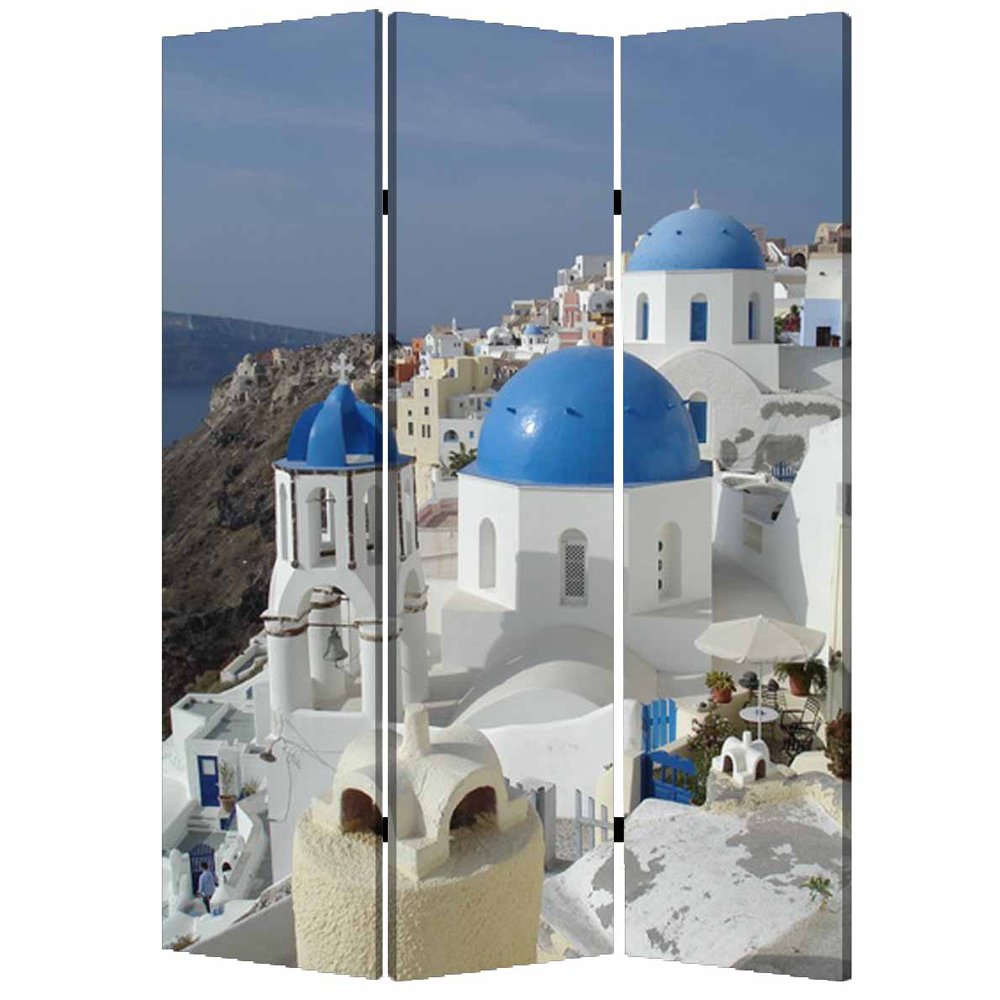 Greek Style Room Divider Screen - Handcrafted Woven Partition for Home & Office - Perfect for Living Room, Bedroom, or Studio Space Separation