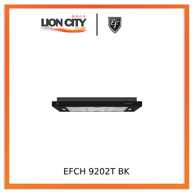 EF EFCH9202TBK 90cm Stainless Steel Range Hood - Powerful 900 CFM Kitchen Exhaust Fan with LED Lights & 3 Speed Settings - Ideal for Home Kitchens, Restaurants, and Cooking Spaces