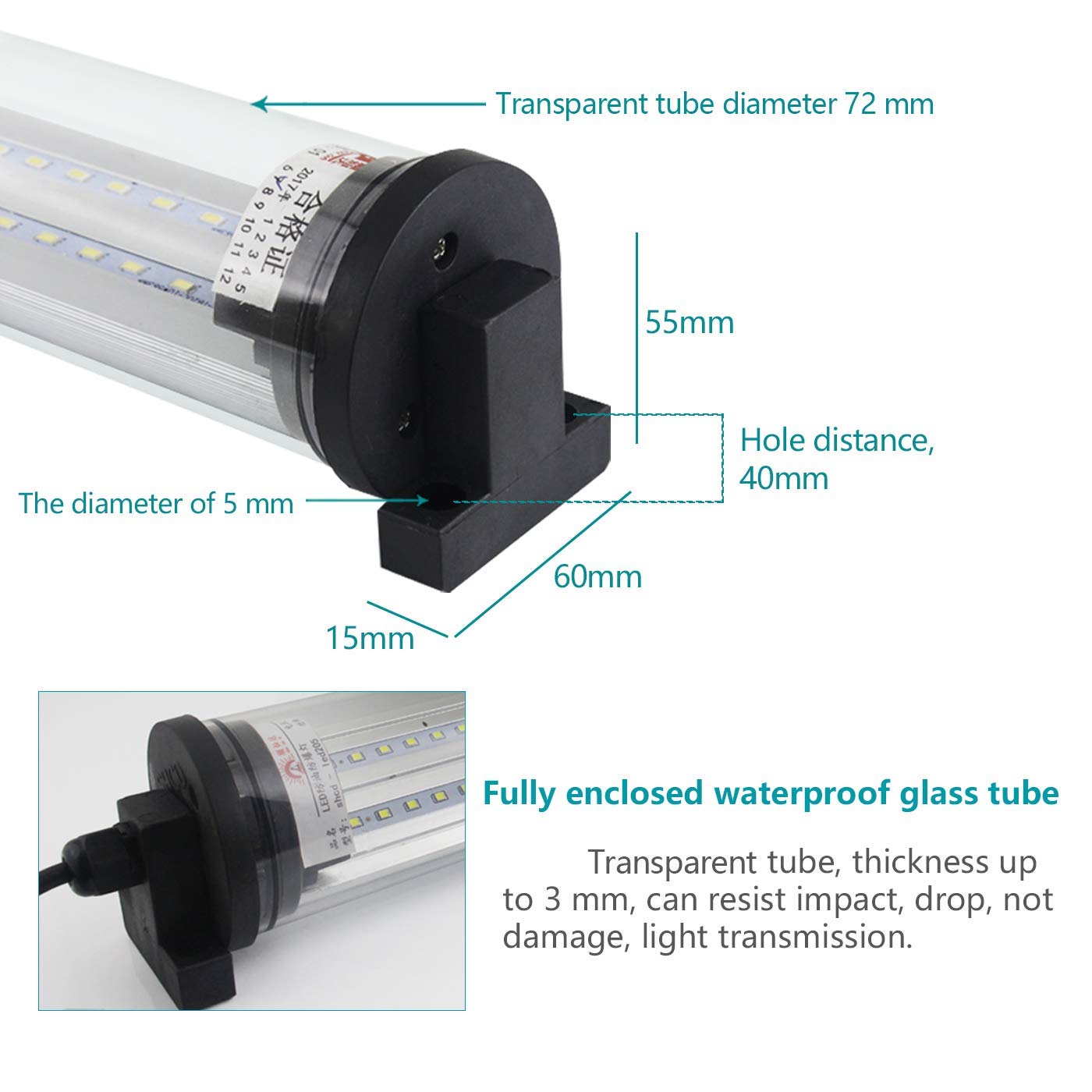 30W Explosion Proof LED Work Light - P66 Waterproof Industrial Lighting for CNC Machine, Workshop & Garage | 120V Bright LED Lamp for Safe & Durable Use in Hazardous Areas