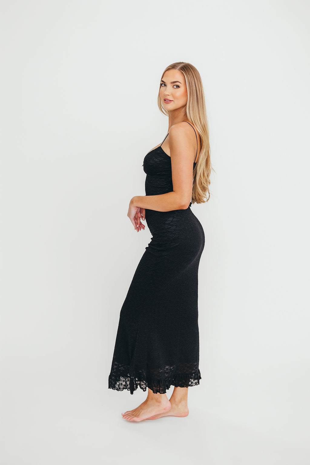Mika Black Lace Cami and Skirt Set for Women - Elegant Two-Piece Outfit for Date Night, Party, and Special Occasions