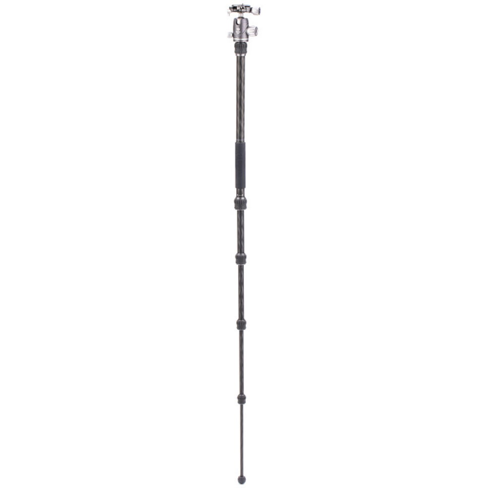 Benro Rhino Carbon Fiber Zero Series Tripod & Monopod with VX20 Ballhead - 5-Section Twist Lock Legs, Lightweight & Durable for Travel, Photography & Videography - Includes Padded Carrying Case