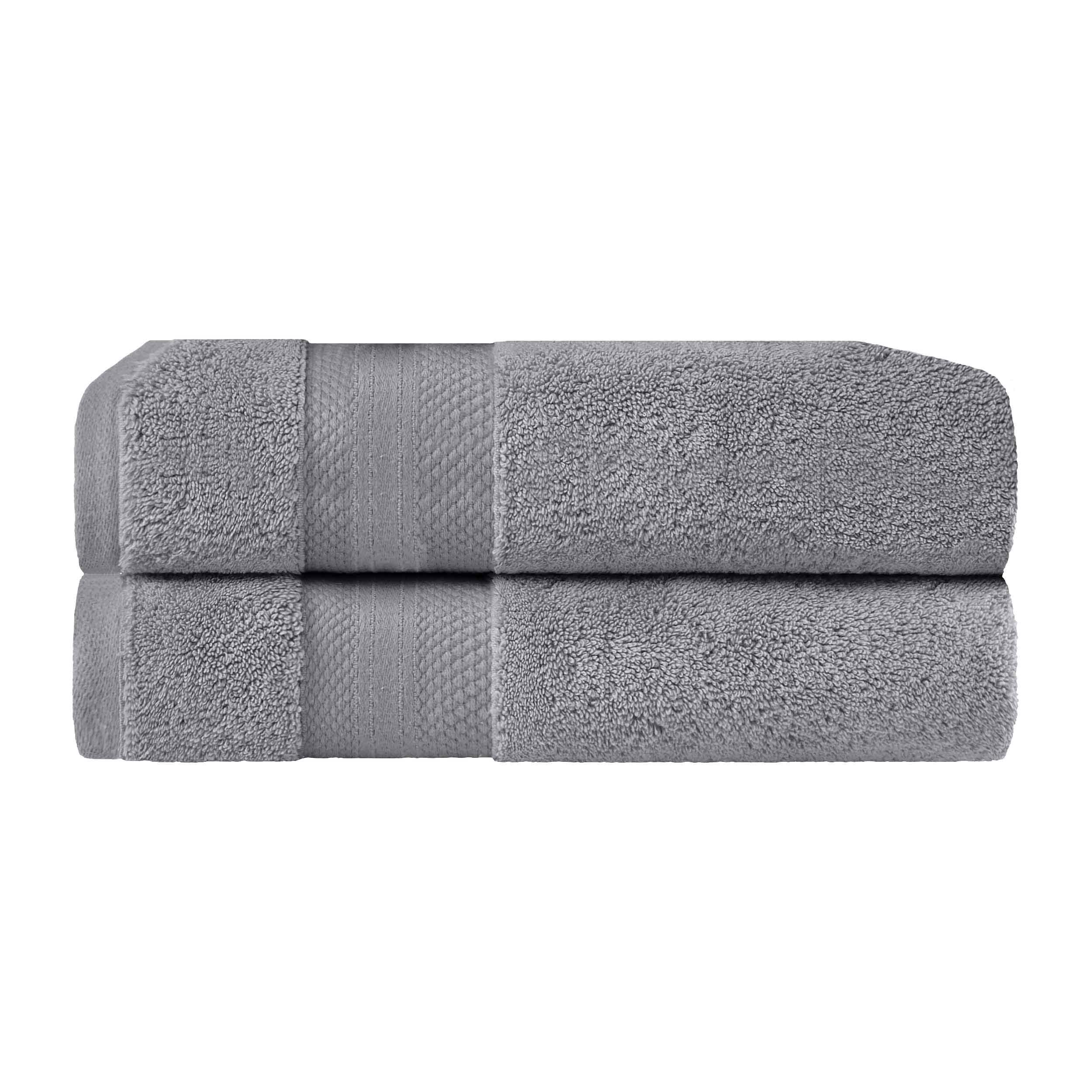 Premium 2-Piece Ultra Plush Turkish Cotton Bath Towel Set - Highly Absorbent, Soft & Luxurious for Spa, Bathroom, and Beach Use