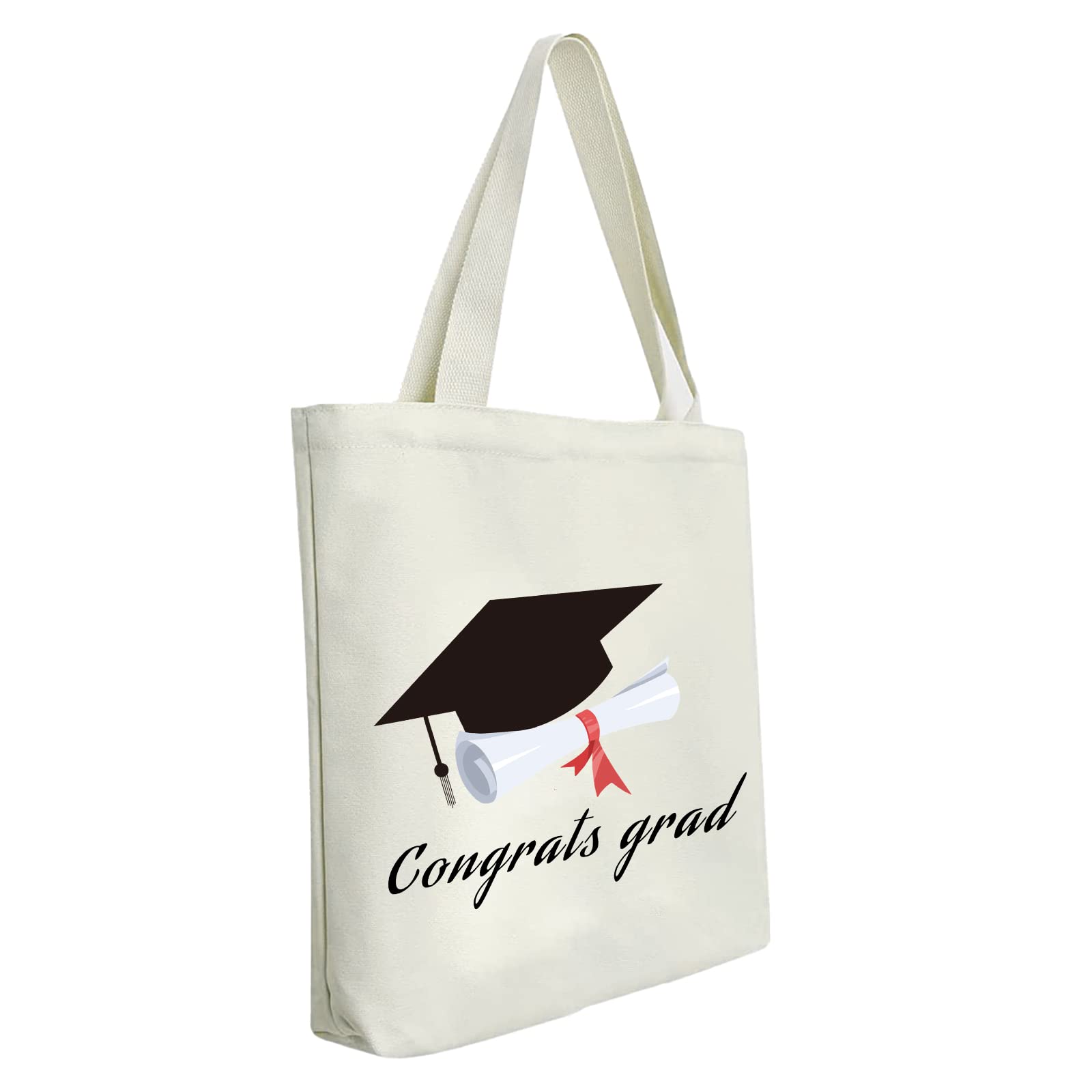 12OZ Cotton Canvas Tote Bag - Eco Friendly Reusable Shopping Bag with Sturdy Handles - Perfect Gift for Women, Mothers & Teachers - Great for Groceries, Beach Trips & Daily Use