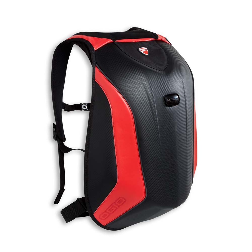 Ogio Ducati Redline No Drag Backpack - Lightweight Motorcycle Backpack for Commuting & Travel | Water-Resistant, Durable & Comfortable Design for Riders & Outdoor Enthusiasts