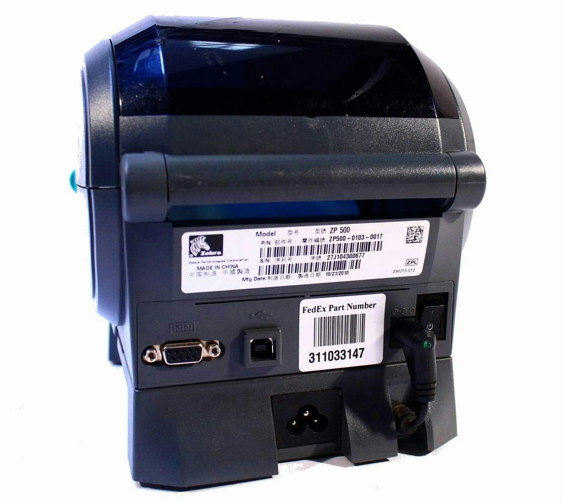 Zebra ZP500 Plus ZP500-0103-0017 Direct Thermal Barcode Label Printer with USB & Peeler - Renewed for Retail, Warehouse & Shipping Label Printing