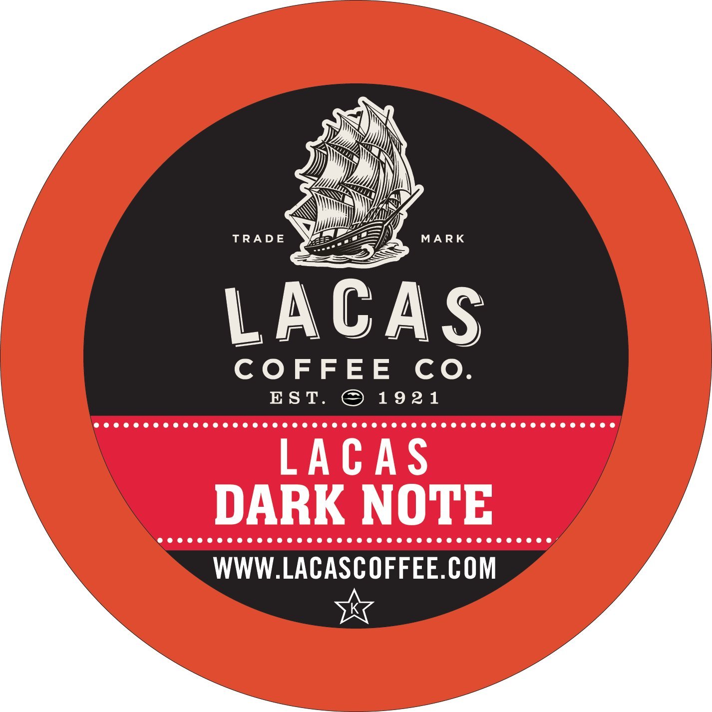 Premium Lacas Coffee Dark Note Single Serve Pods - 24 Count, Compatible with Keurig K-Cup Brewers | Bold & Rich Flavor | Perfect for Home, Office & Morning Coffee Routine