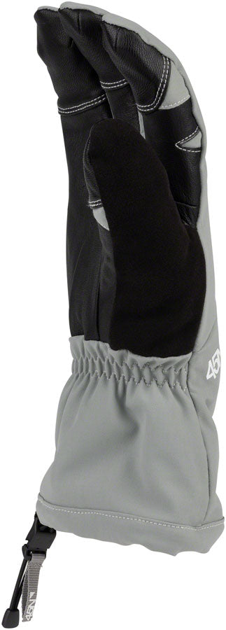 45NRTH 2024 Sturmfist 4 Gloves - Lobster Style Winter Cycling Gloves for Extreme Cold Weather, Glacial Grey, Medium - Perfect for Snow Biking, Fat Biking & Ice Riding