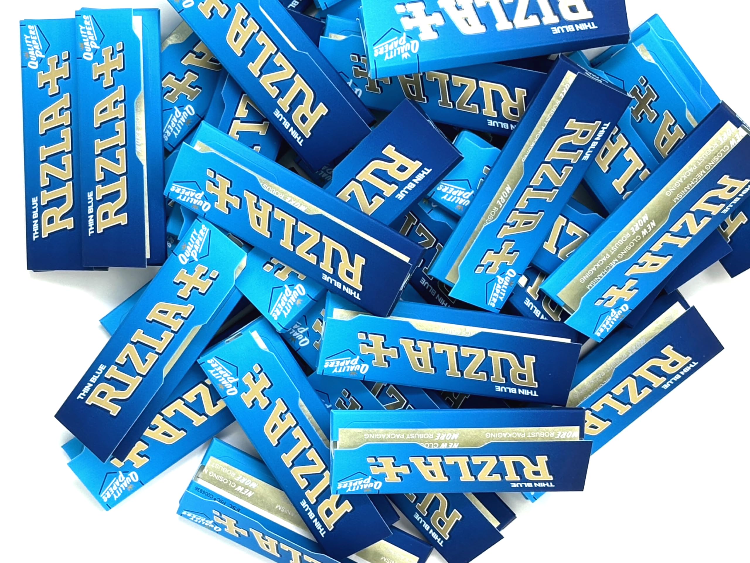 Rizla Regular Blue Rolling Papers - 15 Pack Booklets | Premium Thin Rolling Papers for Smooth Smoking Experience | Perfect for Hand-Rolled Cigarettes & Herbal Blends