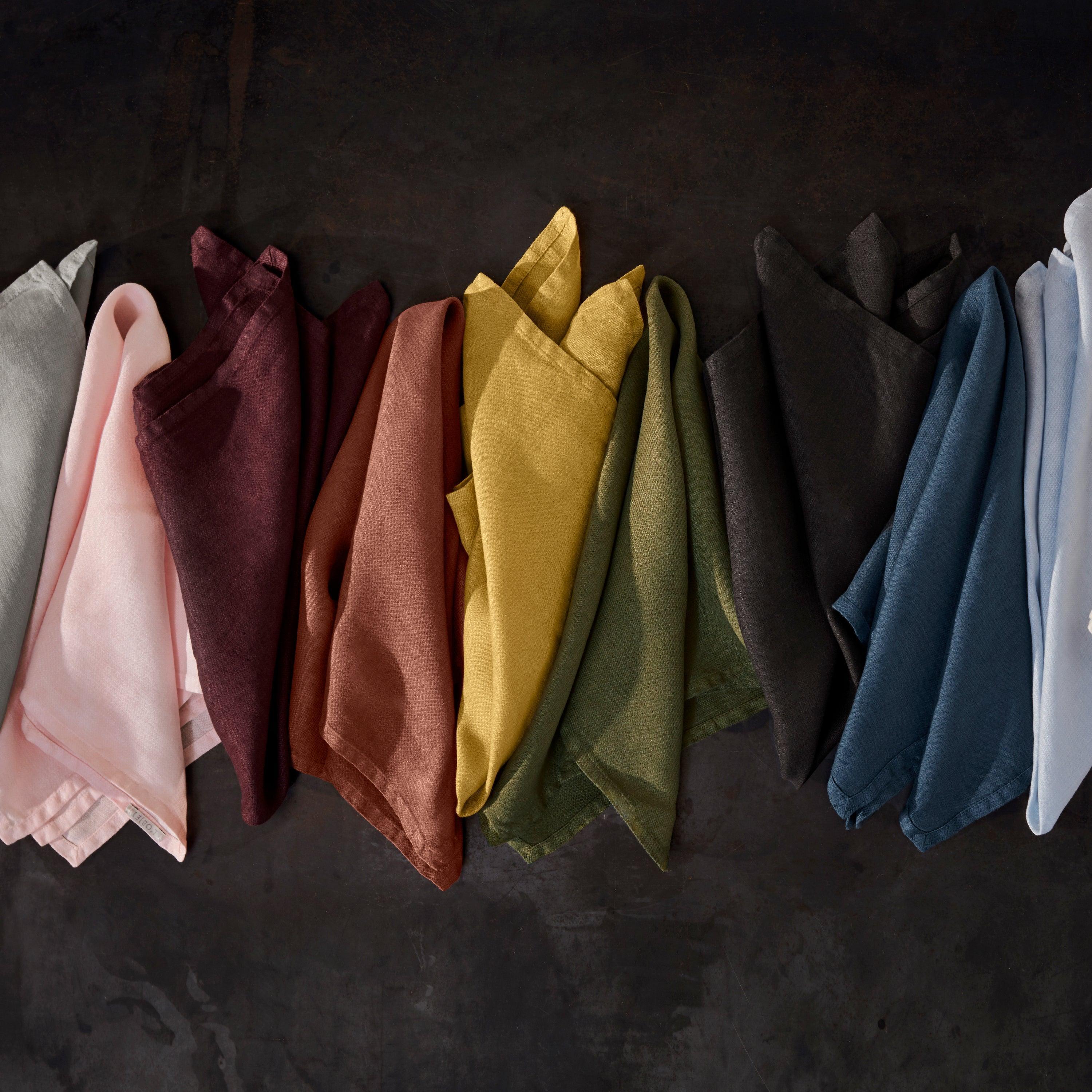 Premium Linen Sateen Placemats Set of 4 - Soft & Durable Grey Table Mats for Dining, Kitchen, or Party Decor - Elegant Table Setting Accessories