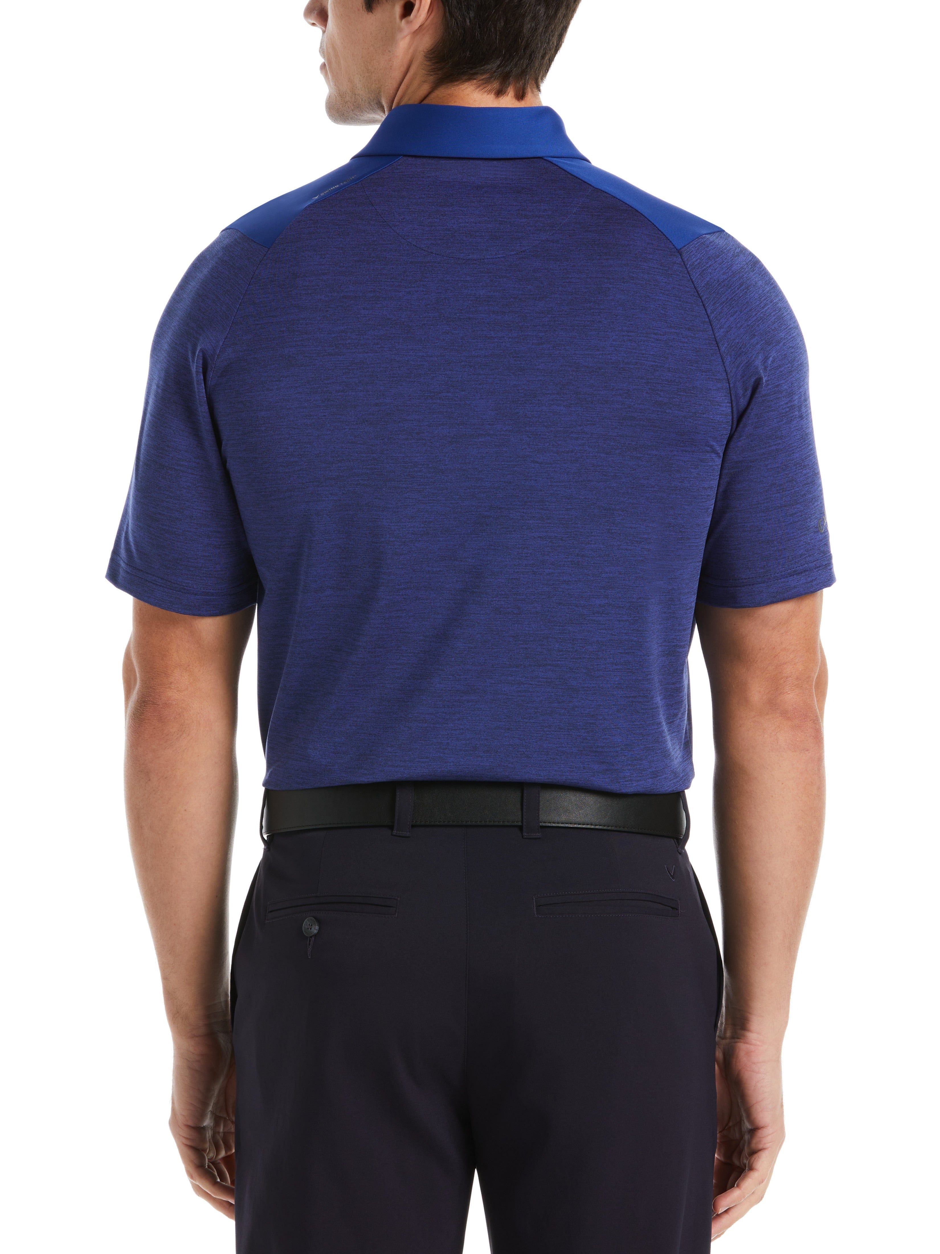 Men's Jaspe Color Block Golf Polo Shirt - Breathable & Stylish for Golf, Casual Wear & Outdoor Activities