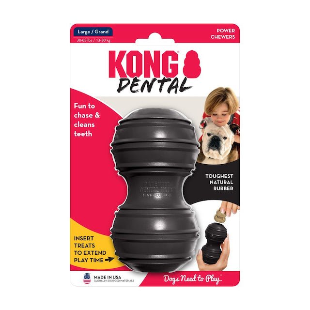 Kong Extreme Dental Dog Toy - Durable Chew Toy for Aggressive Chewers, Promotes Dental Health - Perfect for Large Dogs, Puppy Teething & Training