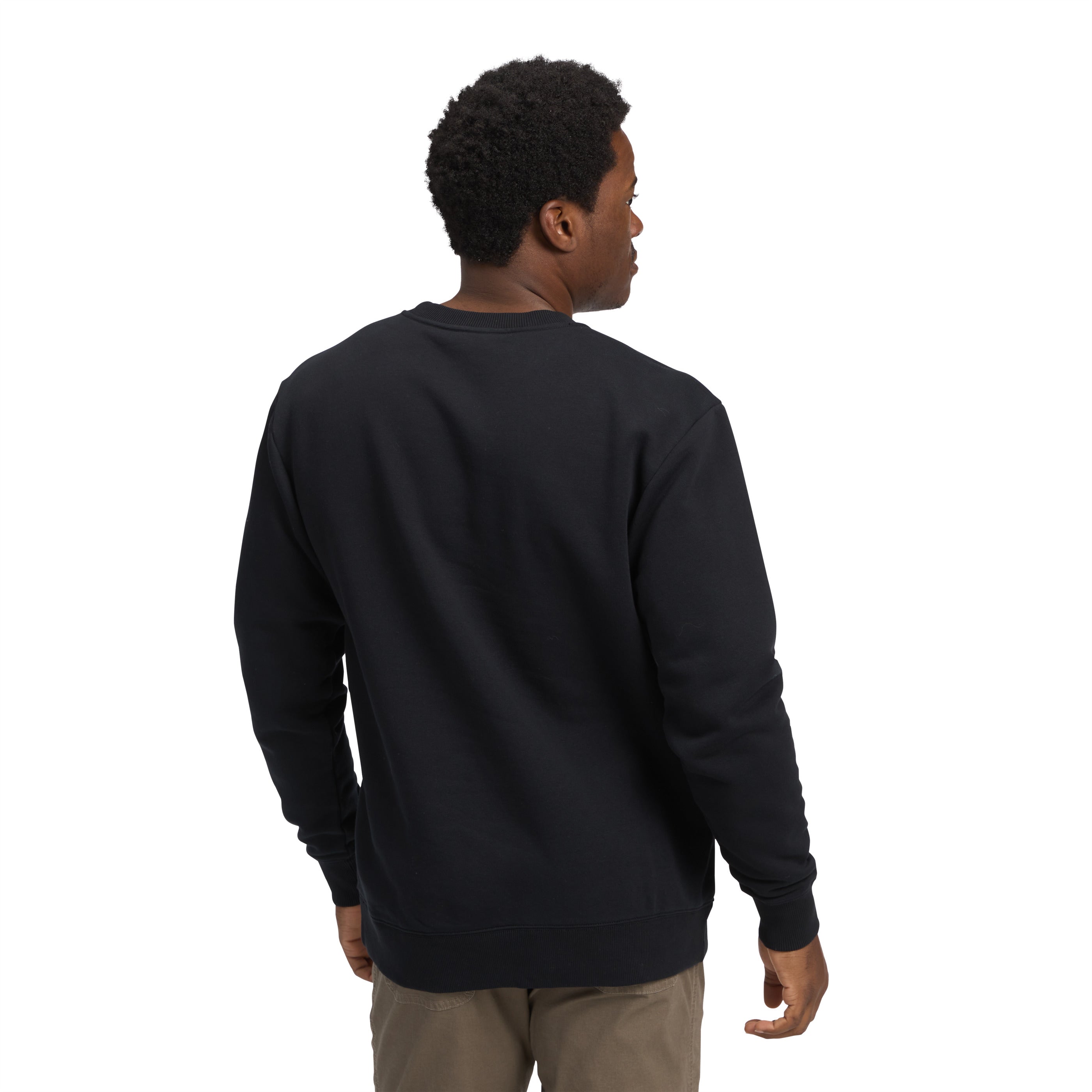 Men's Mini Stacked Crewneck Sweatshirt - Soft Cotton Blend Pullover for Casual Wear, Gym & Layering | Trendy Streetwear & Loungewear Essential