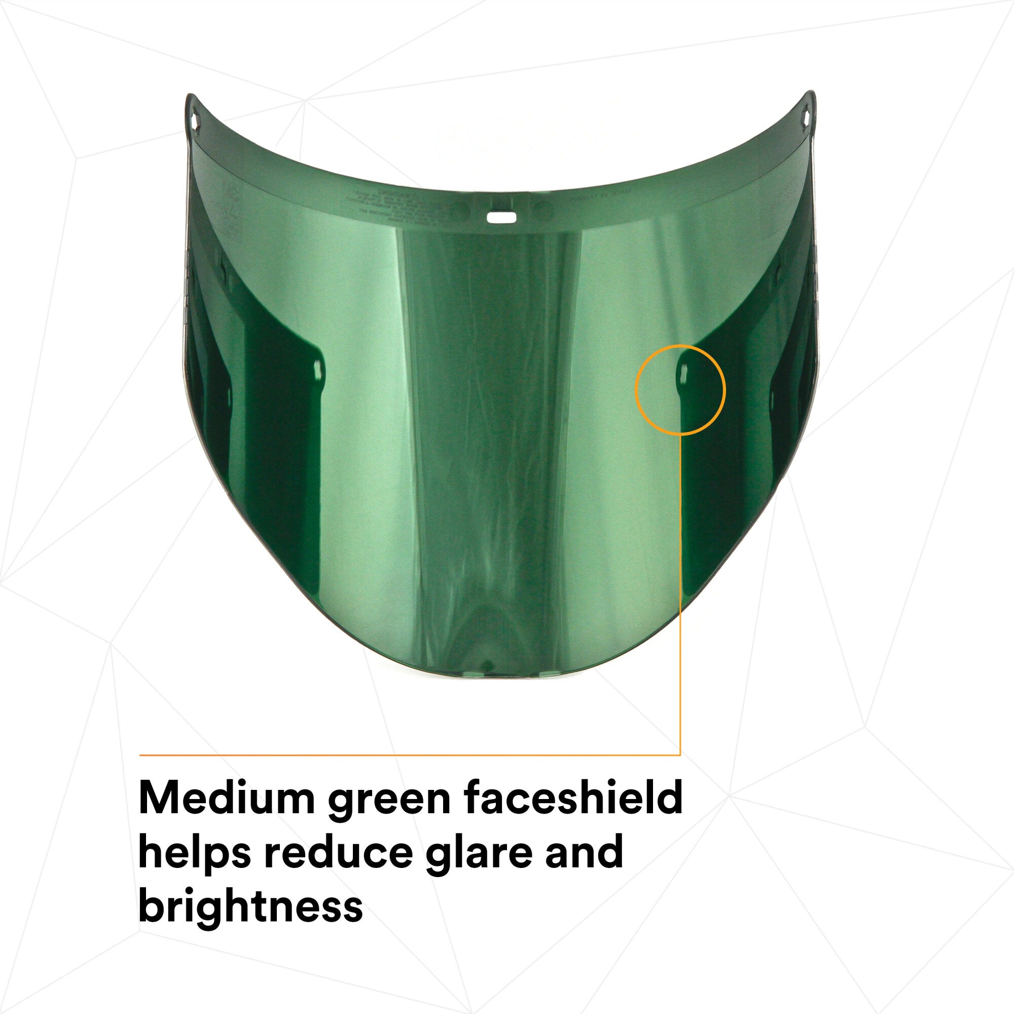 3M Aluminized Polycarbonate Faceshield WP96BAL - Medium Green Safety Shield (82518-00000) for Welding, Grinding & Industrial Work Protection