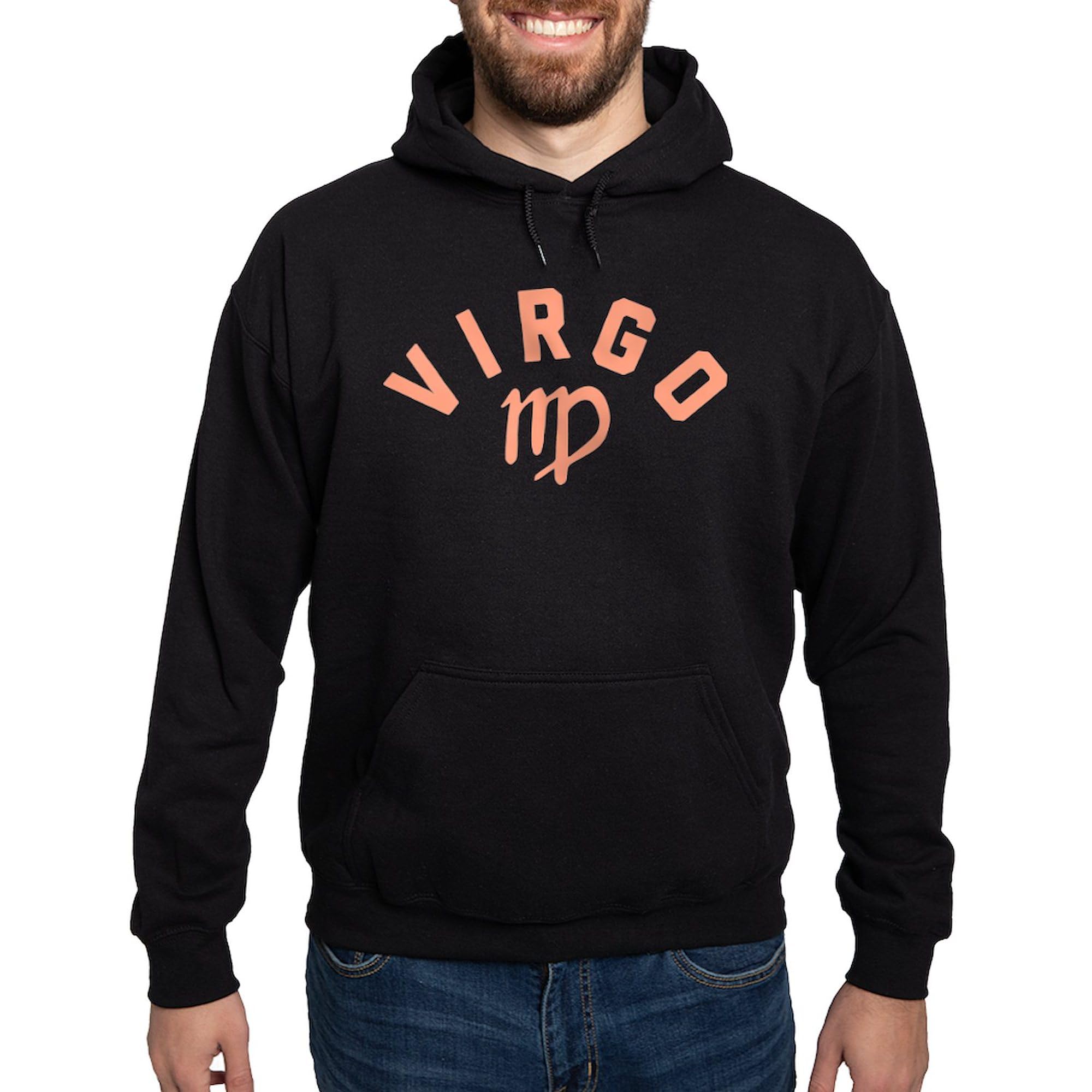 Virgo Zodiac Hoodie for Men - Dark Regular Fit Pullover Hooded Sweatshirt | Perfect for Casual Wear, Gifts & Astrology Enthusiasts