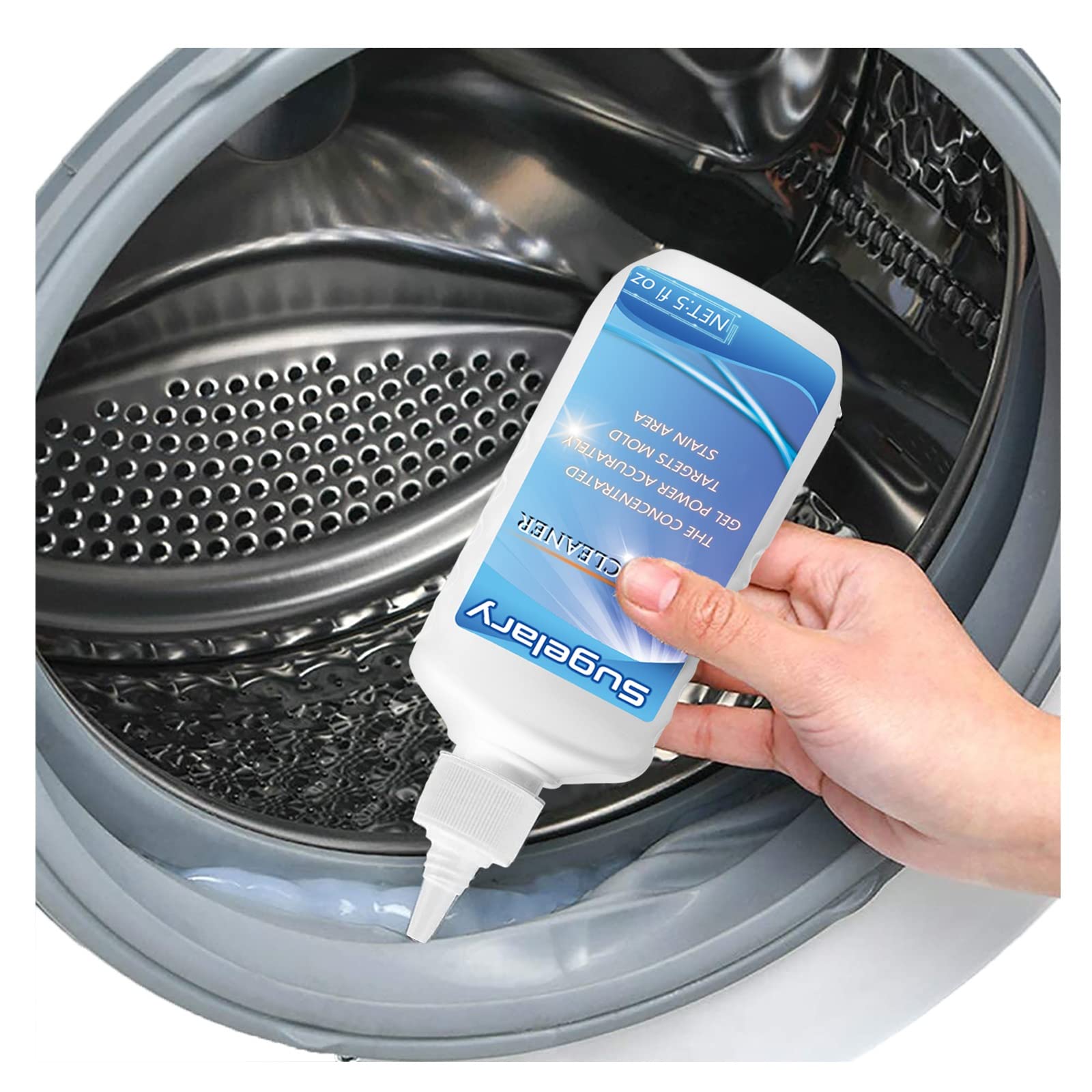 Powerful Mold Remover Gel - Effective Household Mold Cleaner for Washing Machine, Refrigerator Seals, Tile Grout - Best for Kitchen Sink, Bathroom Showers & Home Cleaning (1 Pack) - Eliminates Stubborn Mold & Mildew in Humid Areas