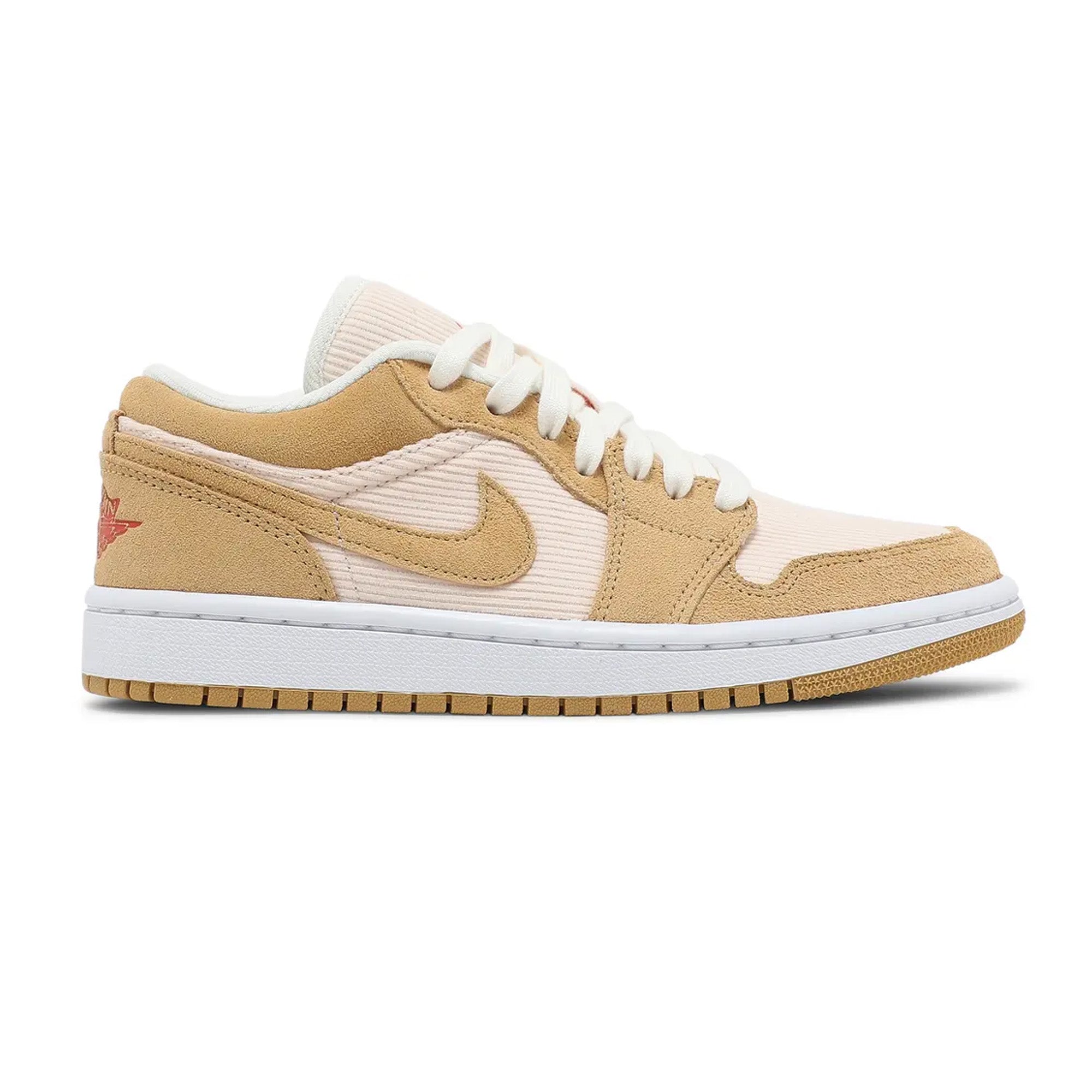 Air Jordan 1 Low 'Corduroy Suede' Women's Sneakers - Comfortable Retro Basketball Shoes for Casual Wear & Street Style Fashion