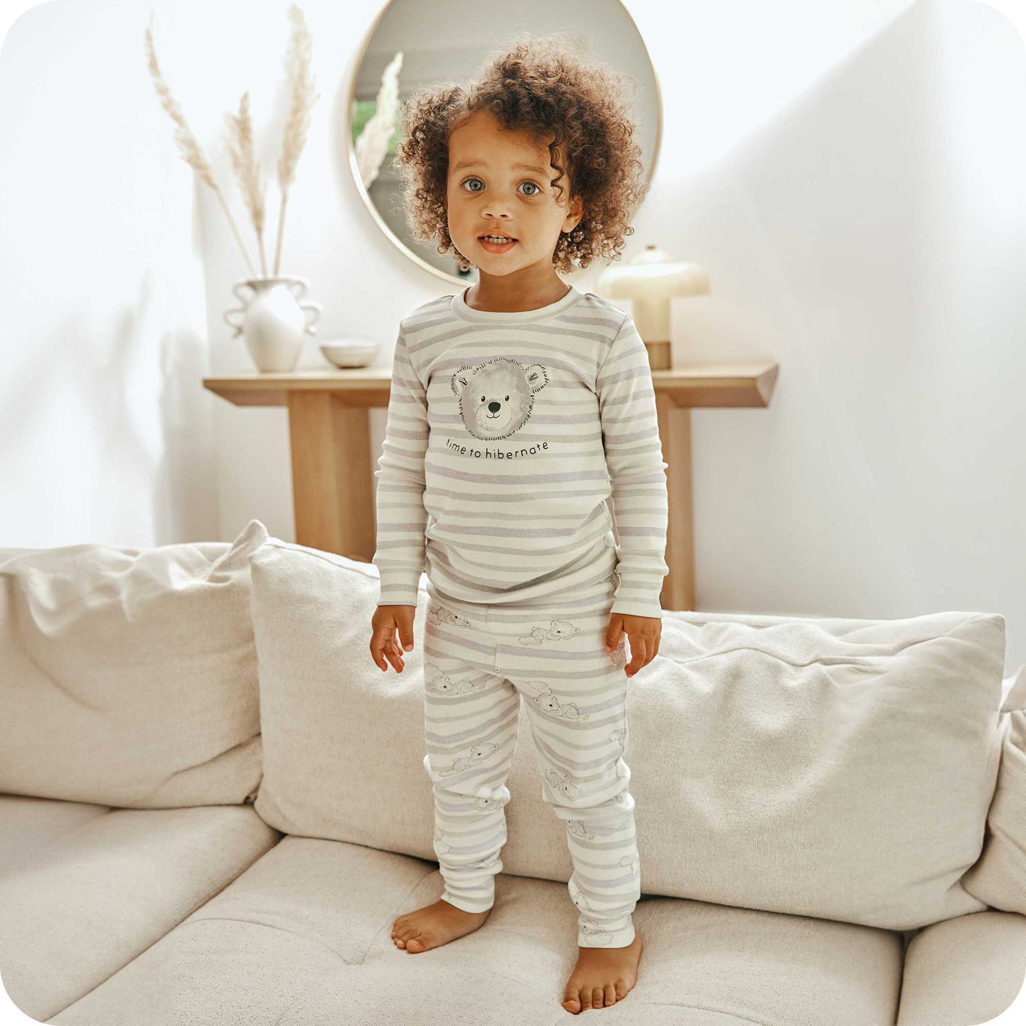 Cozy Marshmallow Bear Pajama Set for Women - Soft Cute Animal Print Sleepwear for Lounge & Bedtime - Perfect for Christmas Gifts, Sleepovers and Relaxing at Home