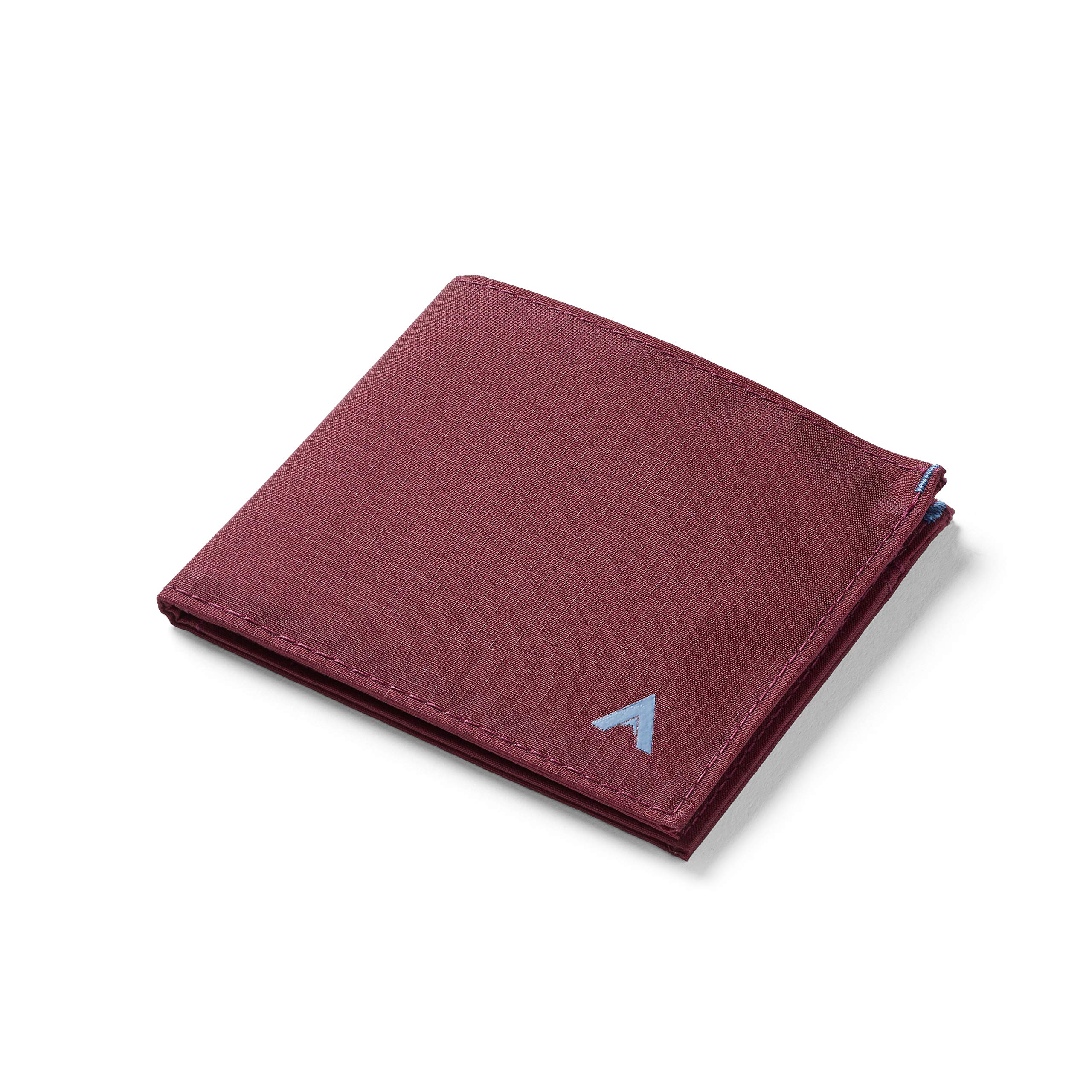 Allett ID Wallet for Men - Slim RFID Blocking Bifold Wallet in Mulberry Nylon | Water Resistant & Durable Minimalist Front Pocket Wallet | Holds 4-12+ Cards & Cash | Perfect for Travel, Business & Everyday Use