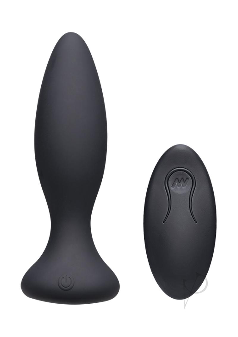 Remote Control Beginner Anal Plug - A Play Vibe Silicone Butt Plug for Adults | Perfect for Couples Play & Solo Exploration | Black