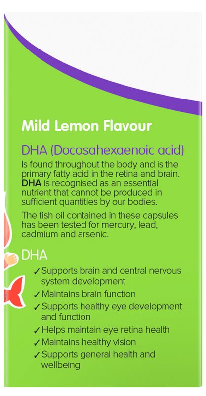 Brauer Baby & Kids Ultra Pure DHA Supplement - Omega-3 Fish Oil for Brain & Eye Development - Supports Cognitive Growth in Infants & Toddlers - Perfect for Daily Nutrition & Learning Enhancement