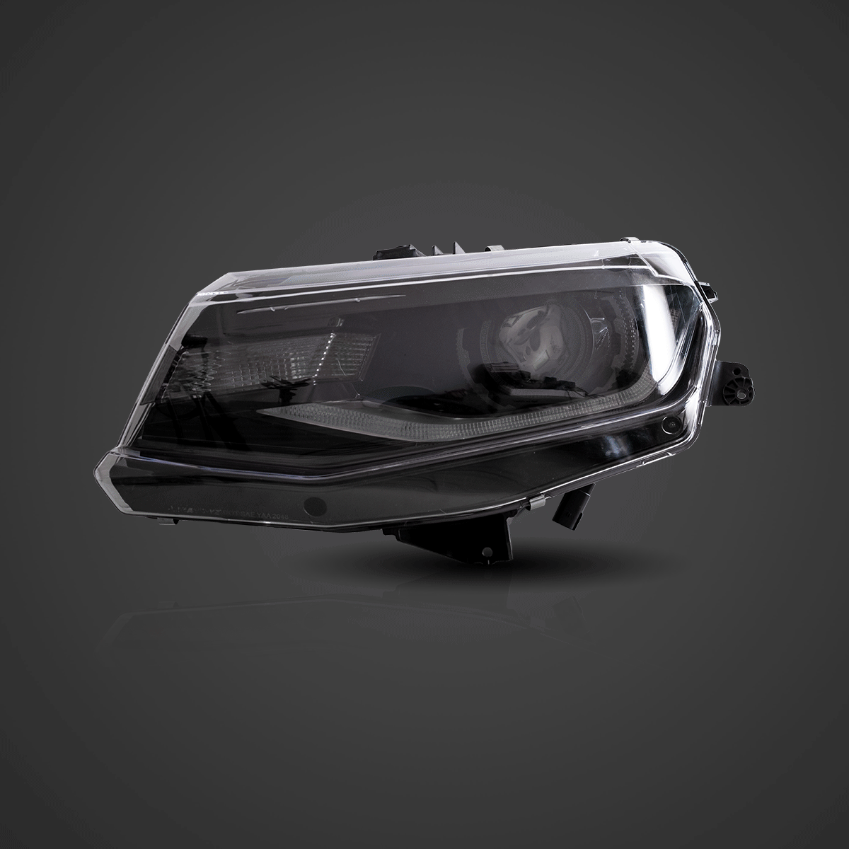 High-Performance LED Headlight Assembly - Dual Beam Projector (Black) - Compatible with 2016-2022 Chevrolet Camaro 6th Gen - Improved Visibility & Style for Night Driving & Custom Upgrades