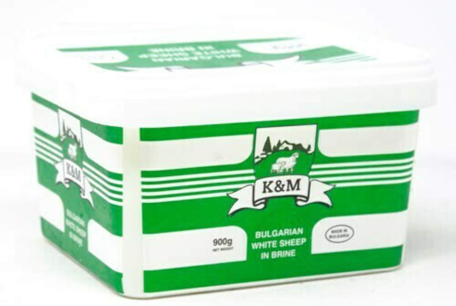 Authentic Bulgarian Feta Cheese - Premium White Brined Sheep's Milk Cheese (Sirene) 900g - Perfect for Salads, Pastries & Mediterranean Cuisine