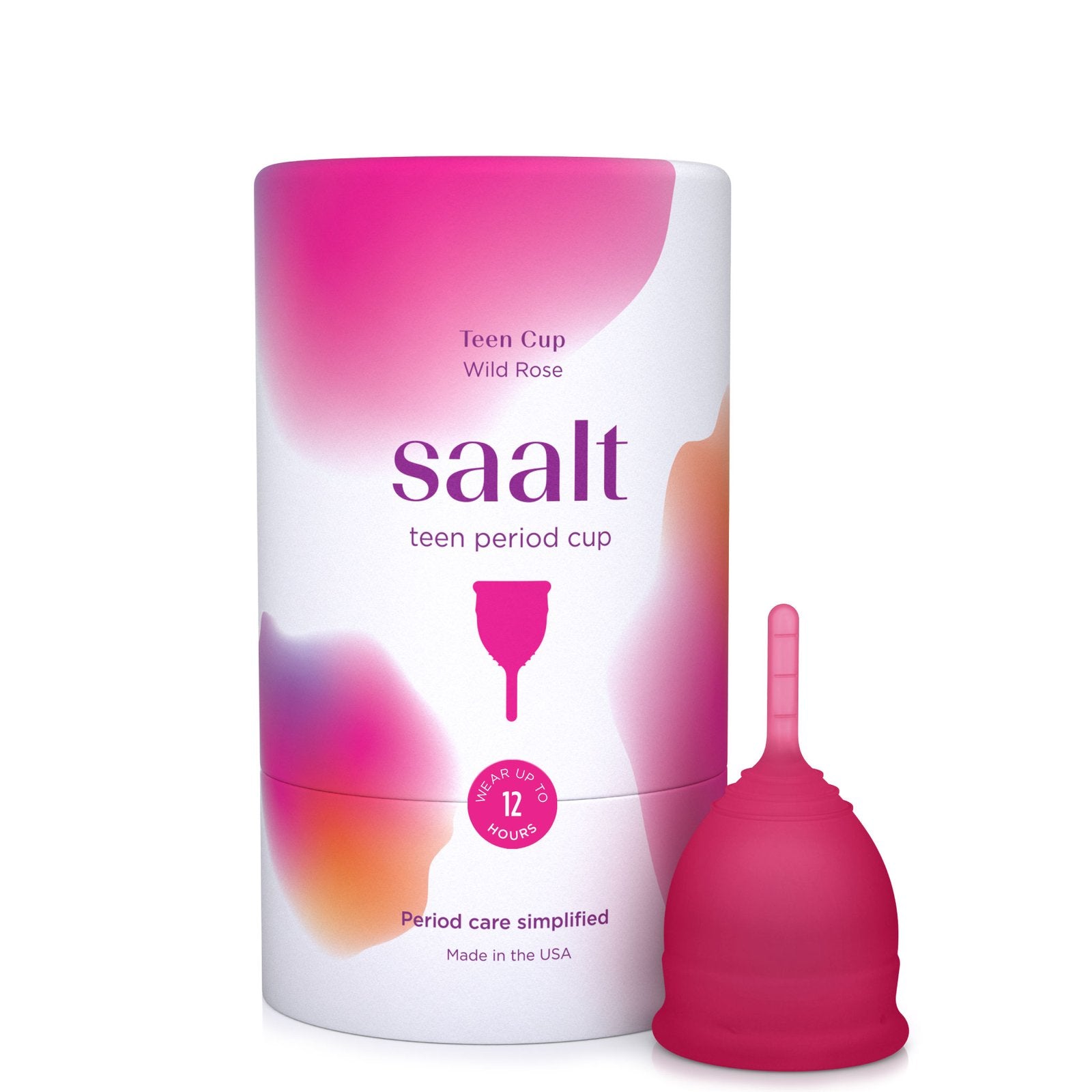 Saalt Teen Menstrual Cup - Reusable, Leak-Proof Period Cup for Teens | Comfortable, Eco-Friendly Alternative to Pads & Tampons | Perfect for School, Sports & Active Lifestyles