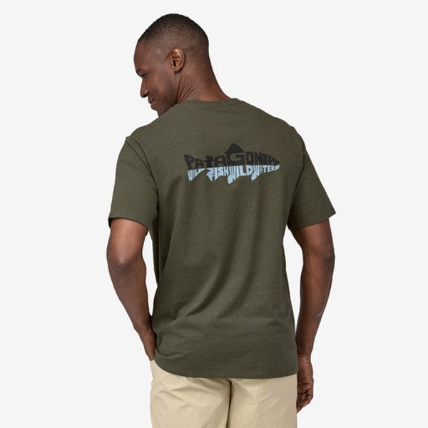 Patagonia Men's Wild Waterline Pocket Responsibili Tee - Eco-Friendly Outdoor T-Shirt for Hiking, Camping & Travel