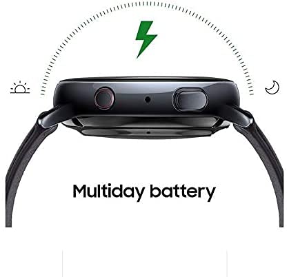 SAMSUNG Galaxy Watch Active 2 Smart Watch (44mm, GPS, Bluetooth, LTE Unlocked) - Advanced Health & Fitness Tracker with Long Battery Life, US Version, Aqua Black (Renewed) - Perfect for Workouts, Running, Swimming & Daily Activity Tracking
