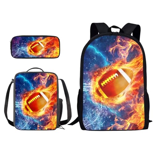 Football Fire Water Lightning