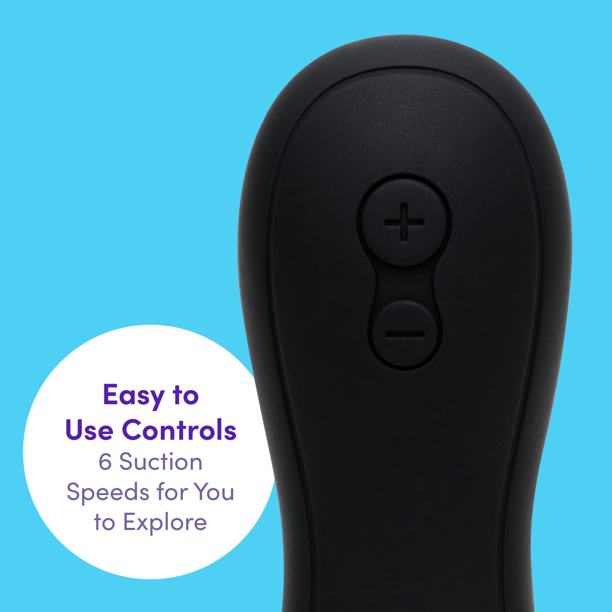 Lovehoney Thrill Clitoral Sucking Toy - 6 Speed Waterproof Clit Stimulator for Women & Couples - Rechargeable Silicone Sucker Vibrator - Perfect for Solo Play & Couples Intimacy - Black