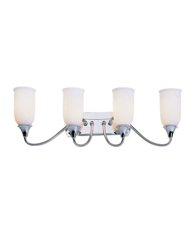 Trans Globe Lighting 7614 PC 4-Light Bathroom Wall Sconce in Polished Chrome - Perfect for Vanity, Powder Room & Spa Lighting