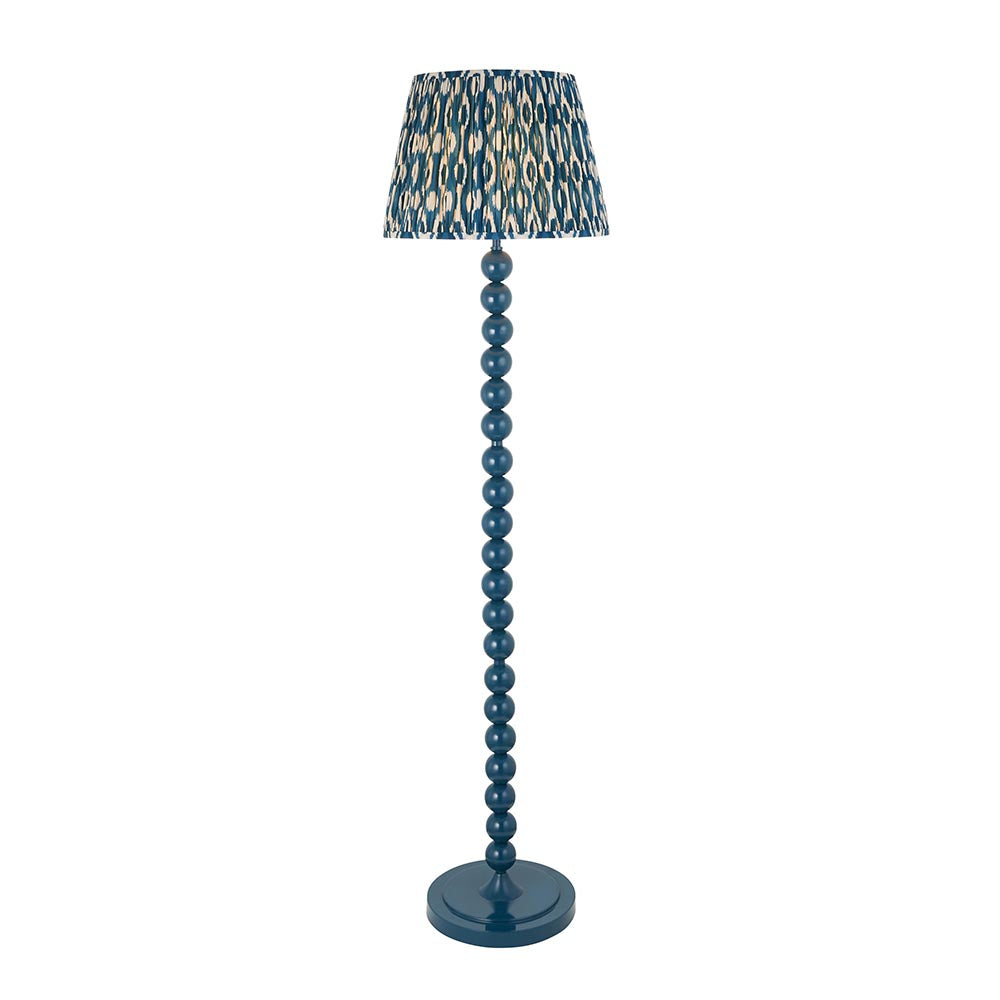 Auralis Ikat Floor Lamp with E27 Socket - Modern Handwoven Design for Living Room, Bedroom & Office Lighting