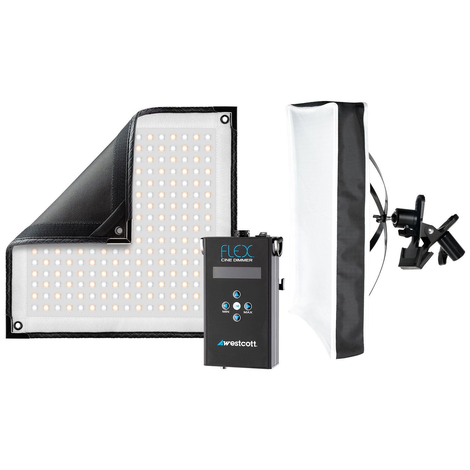 Flex Cine Bi-Color X Bracket Kit (1' x 1') - Professional LED Light Stand Mount for Photography & Videography - Perfect for Studio, YouTube, and Film Production
