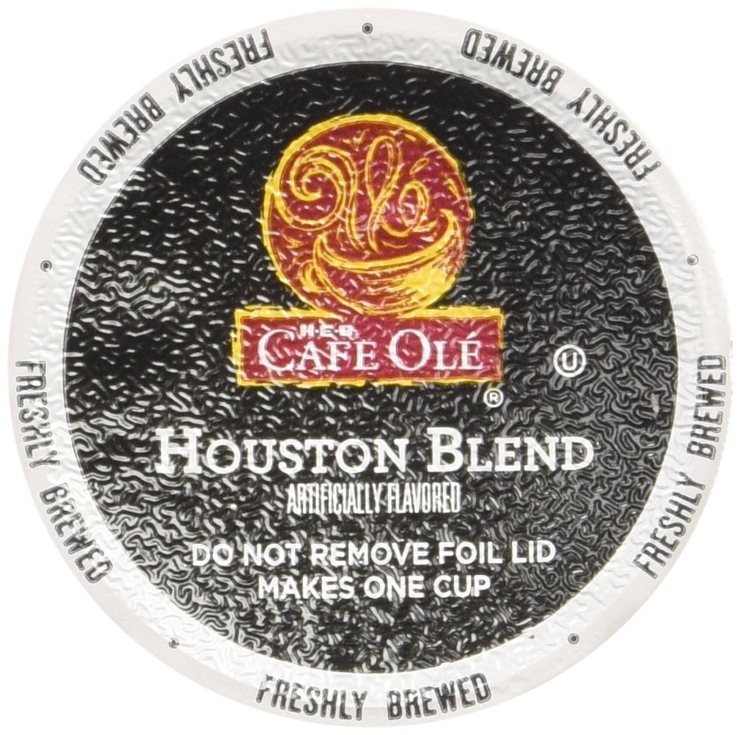 Texas Houston Blend Single Serve Coffee Cups - Cafe Ole Taste, 12 Count (Pack of 2) - Perfect for Keurig Brewers & Office Coffee Breaks