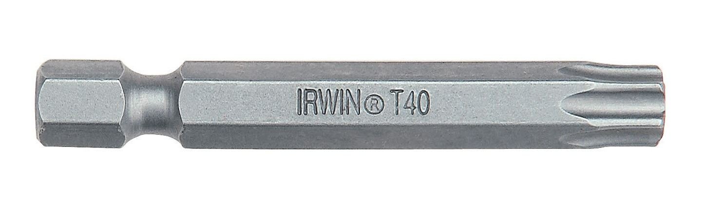 Premium Irwin Power Screwdriver Bits Set - 5-Piece Tx40 Torx (50mm) for Woodworking, Furniture Assembly & DIY Projects - Durable Impact Bits for Drills & Screw Guns