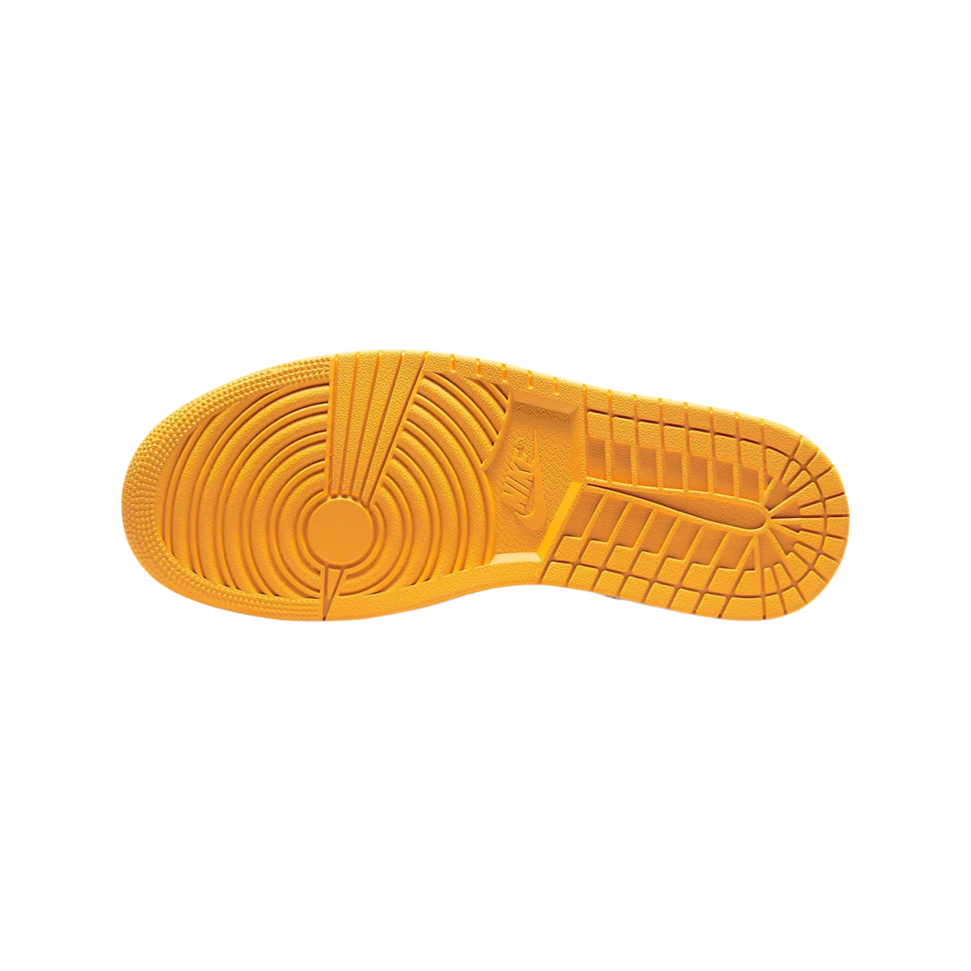 Air Jordan 1 Mid Sneakers - Yellow Toe, Black & White Basketball Shoes for Men | Casual Wear & Street Style Fashion