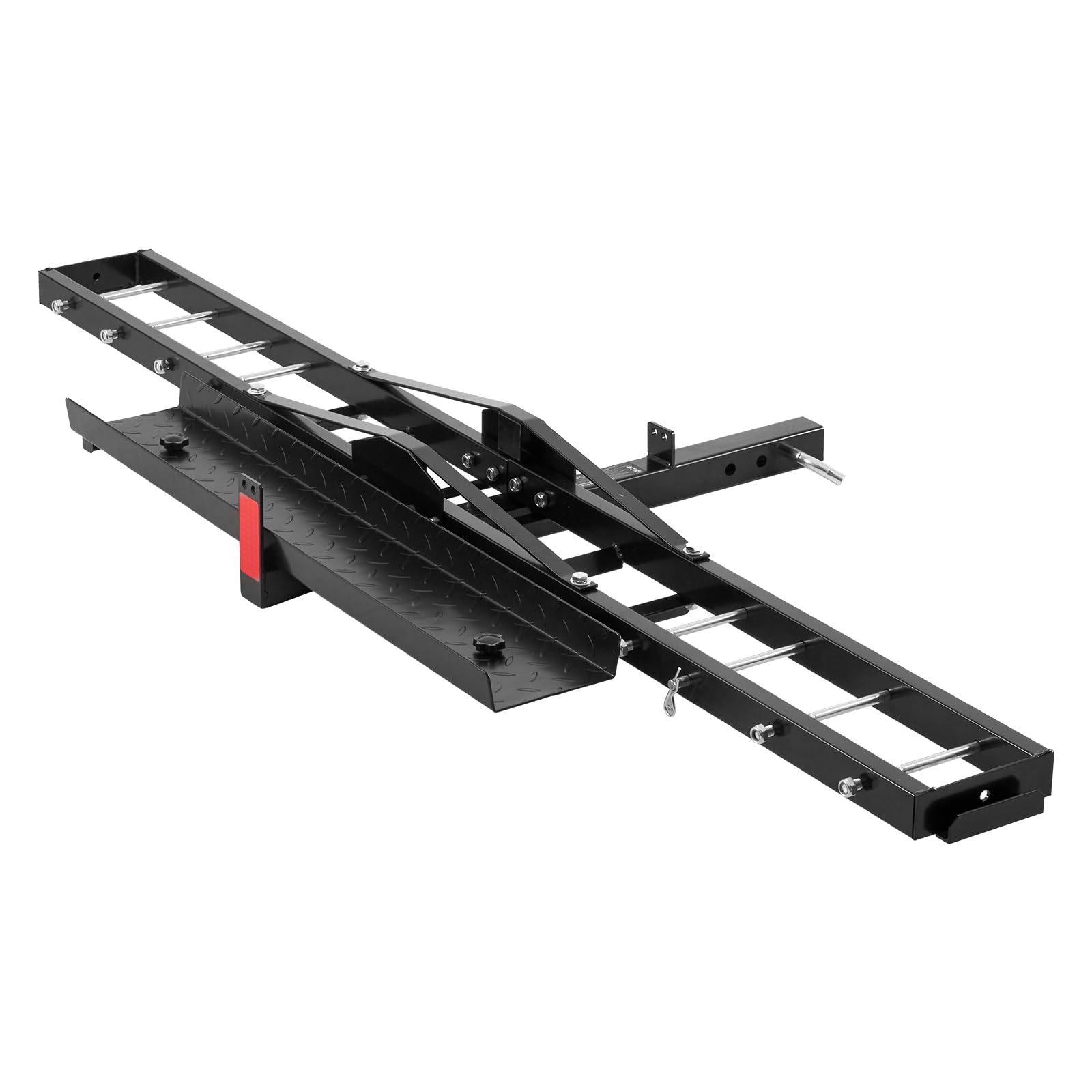 VEVOR 600 LBS Motorcycle Carrier Hitch Mount - Heavy Duty Steel Dirt Bike Trailer Hauler with 47