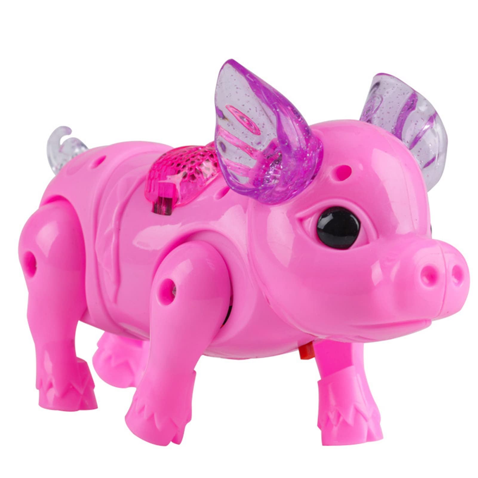 GreBest Electric Walking Pig Toy - Battery Operated Lightweight Plastic Toy with Lights & Music - Fun Interactive Animal Toy for Kids Birthday Gifts & Daily Playtime